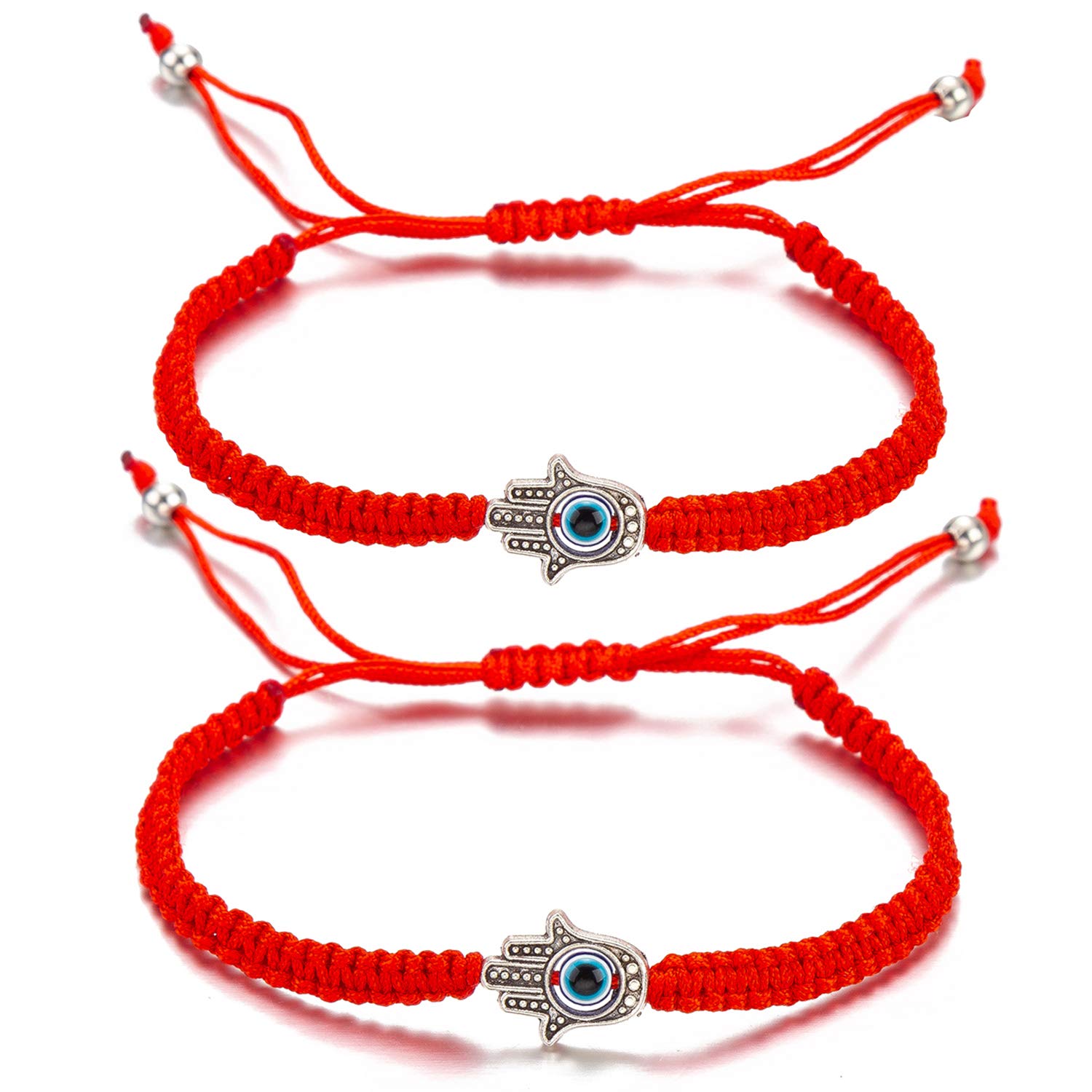 kelistom Evil Eye Hamsa Hand Bracelet for Family Couple Bestfriend Women Men Teen Girls Boys Red Black Thread Adjustable Bracelets Minimalist Amulet Jewelry (red-Hamsa Hand) (B08NPMWV7H) Amazon Price History, Amazon Price Tracker