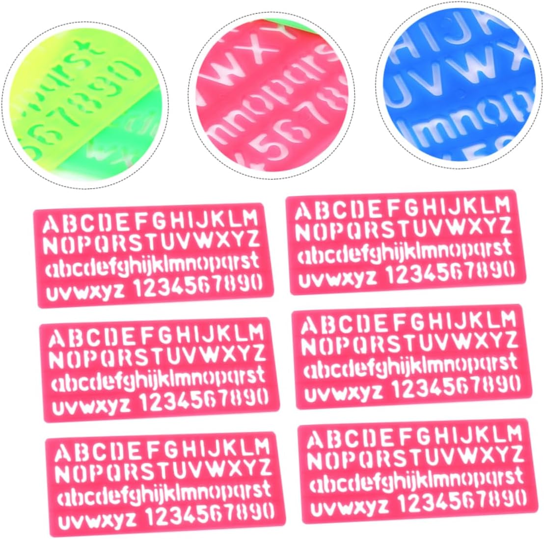 ORFOFE 32Pcs Plastic Alphabet Stencils for Versatile Drawing Templates for Crafts and Art Projects for Creative Learning and DIY Activities