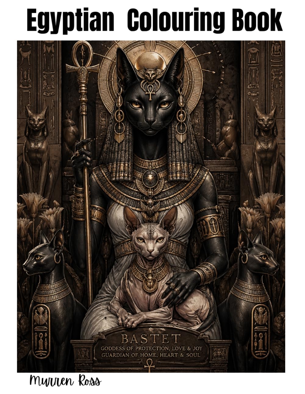 Adult Egyptian Colouring In Book - Fabulous Designs