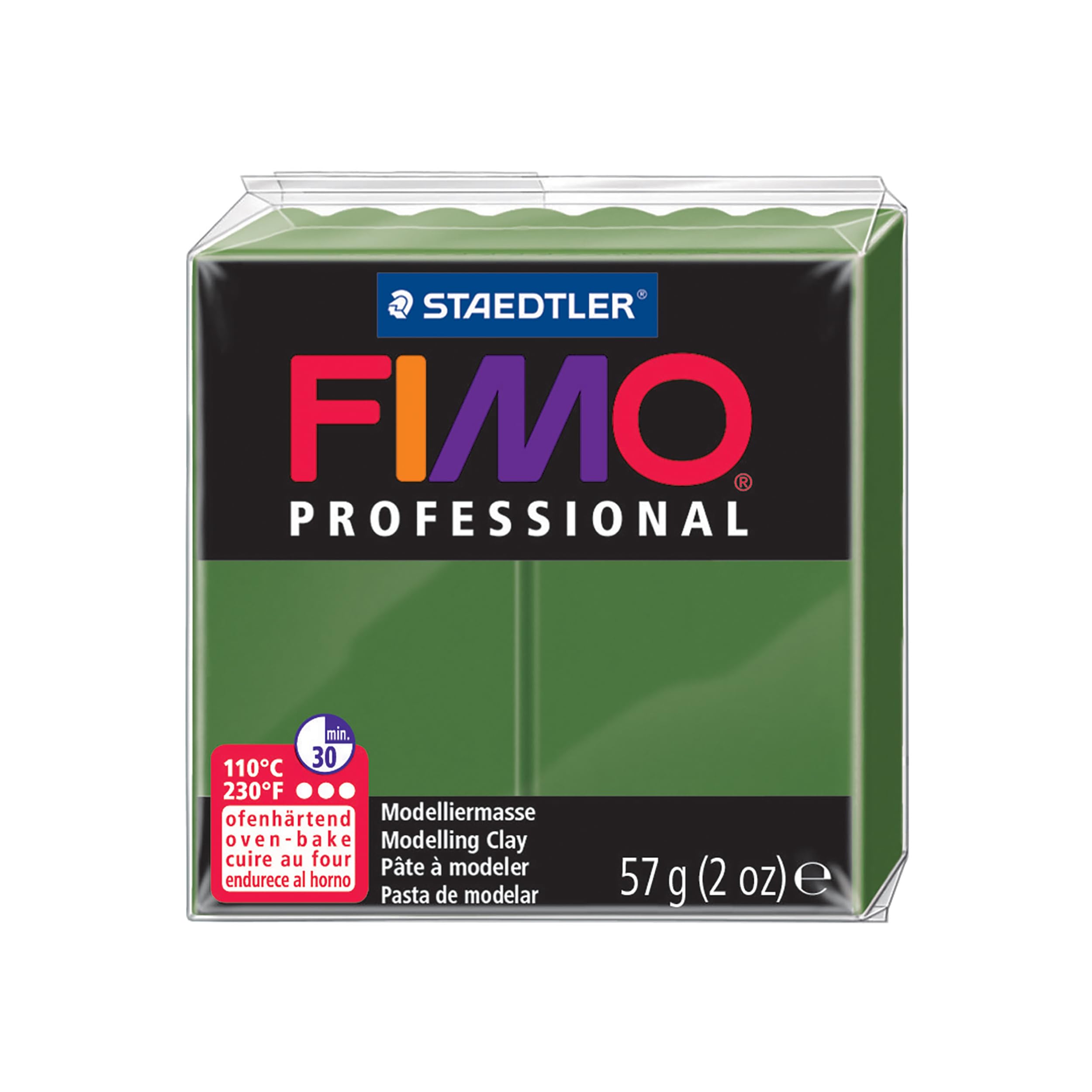 Staedtler Fimo Professional Soft Polymer Clay, 2 oz, Leaf Green by Staedtler