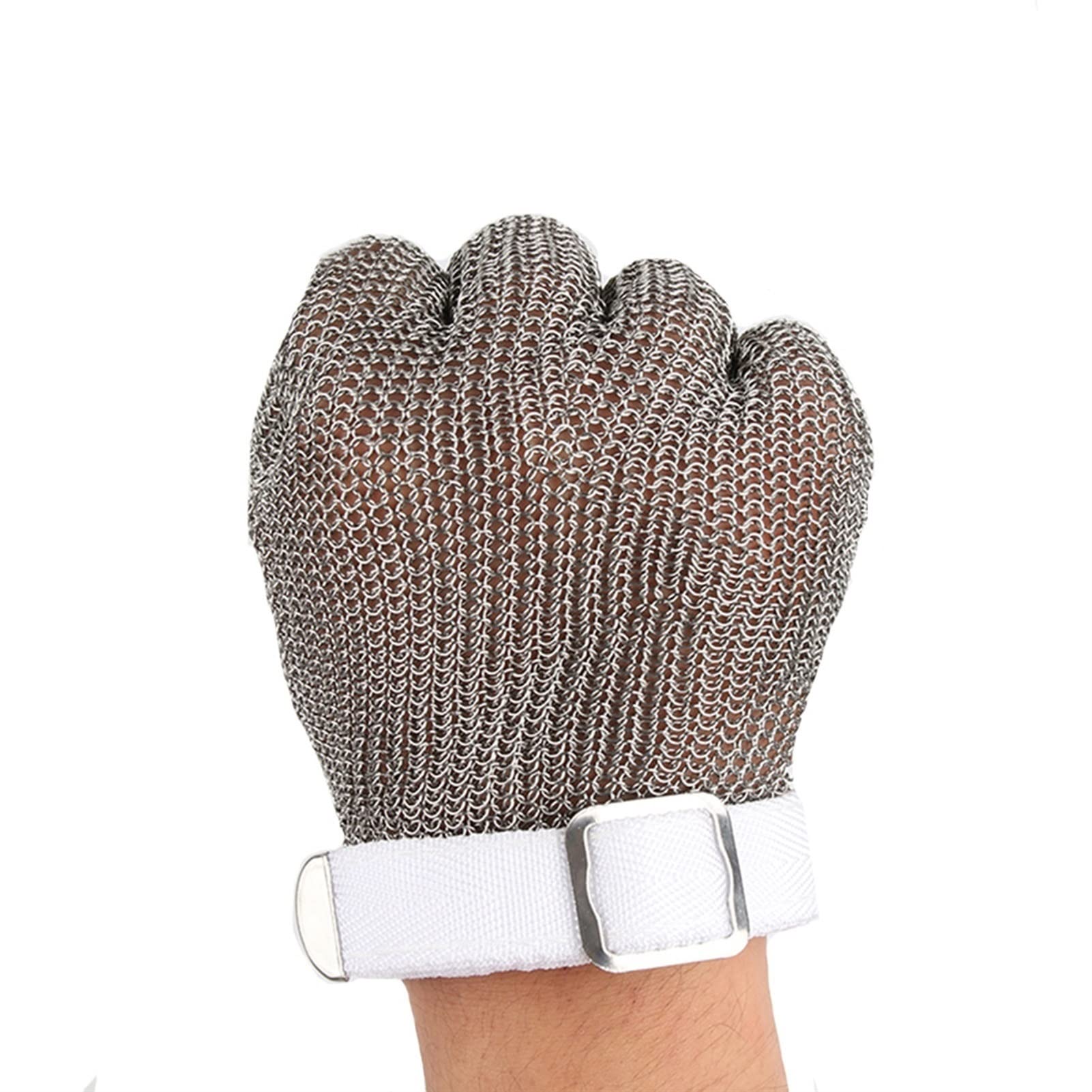 Guantes de la cocina resistente a los recortes de alimentos, guantes de trabajo de seguridad de protección de clase 9, adecuados for sacrificio, talla de madera, eliminación de ostr