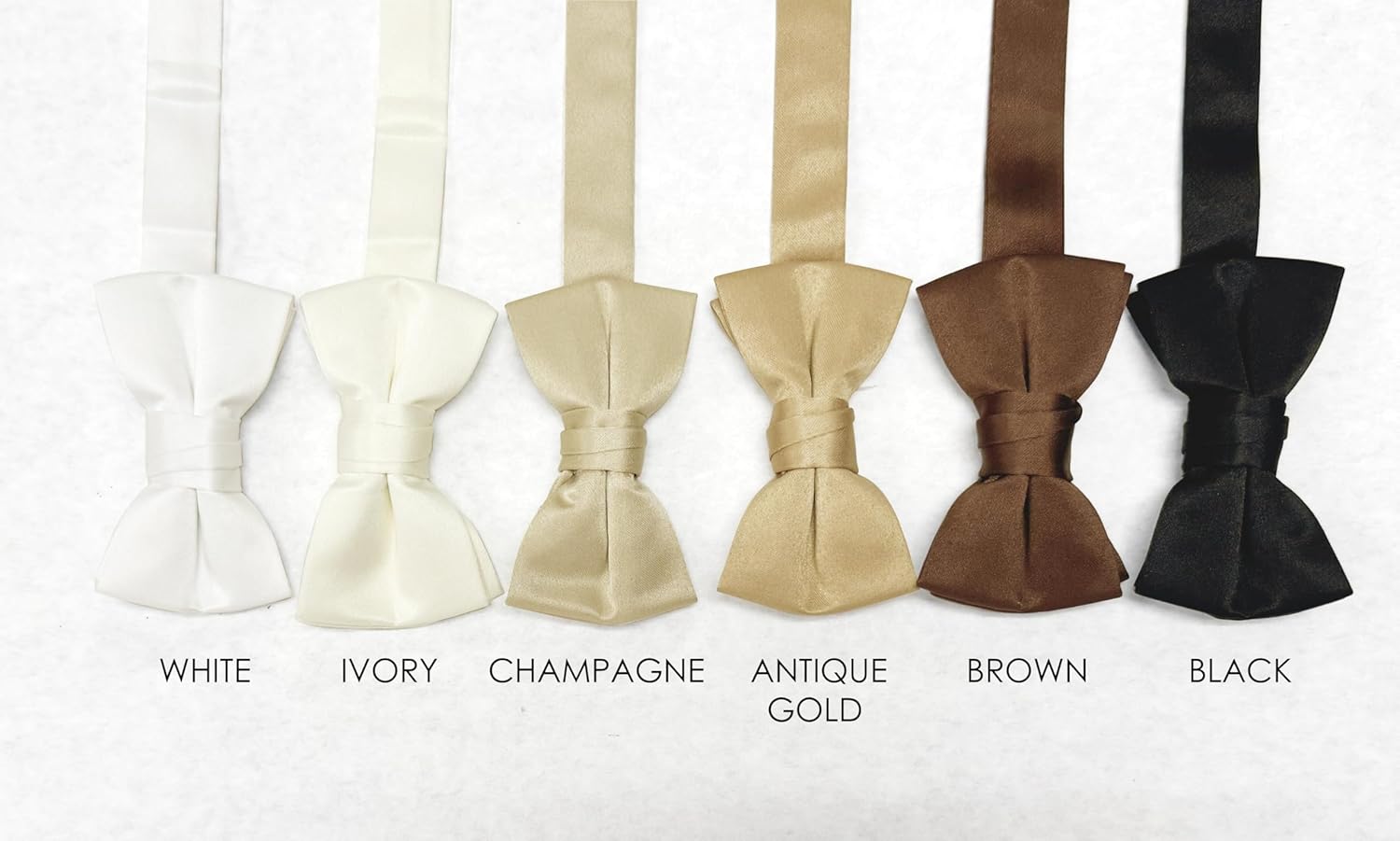 Spring Notion Boys' Pre-Tied Banded Satin Bow Tie - Image 5