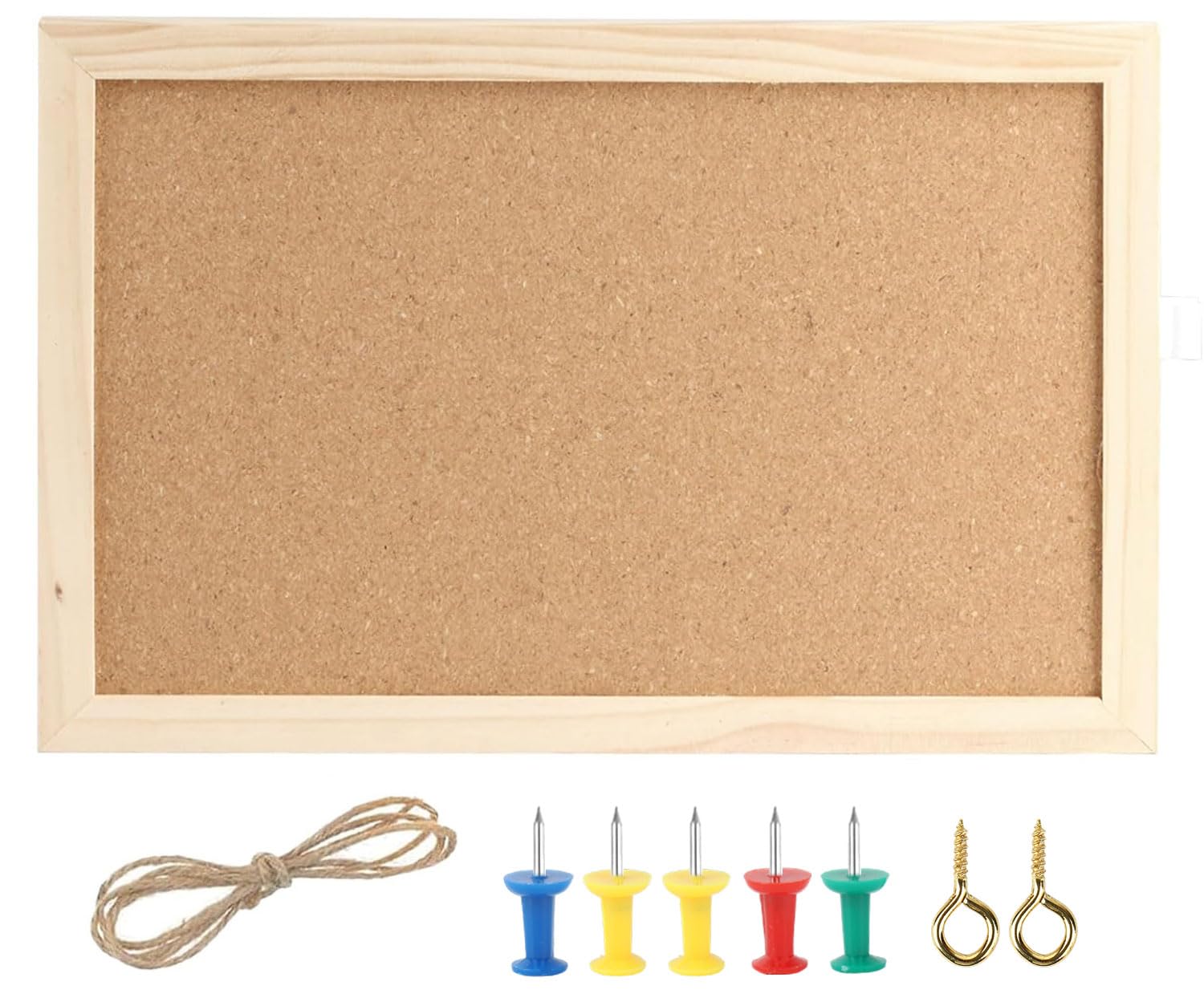 Bacheca In Sughero Con Cornice In Legno 30x40 Cm | Lavagna Per Promemoria, Foto E Appunti | Per Ufficio, Cucina E Cameretta