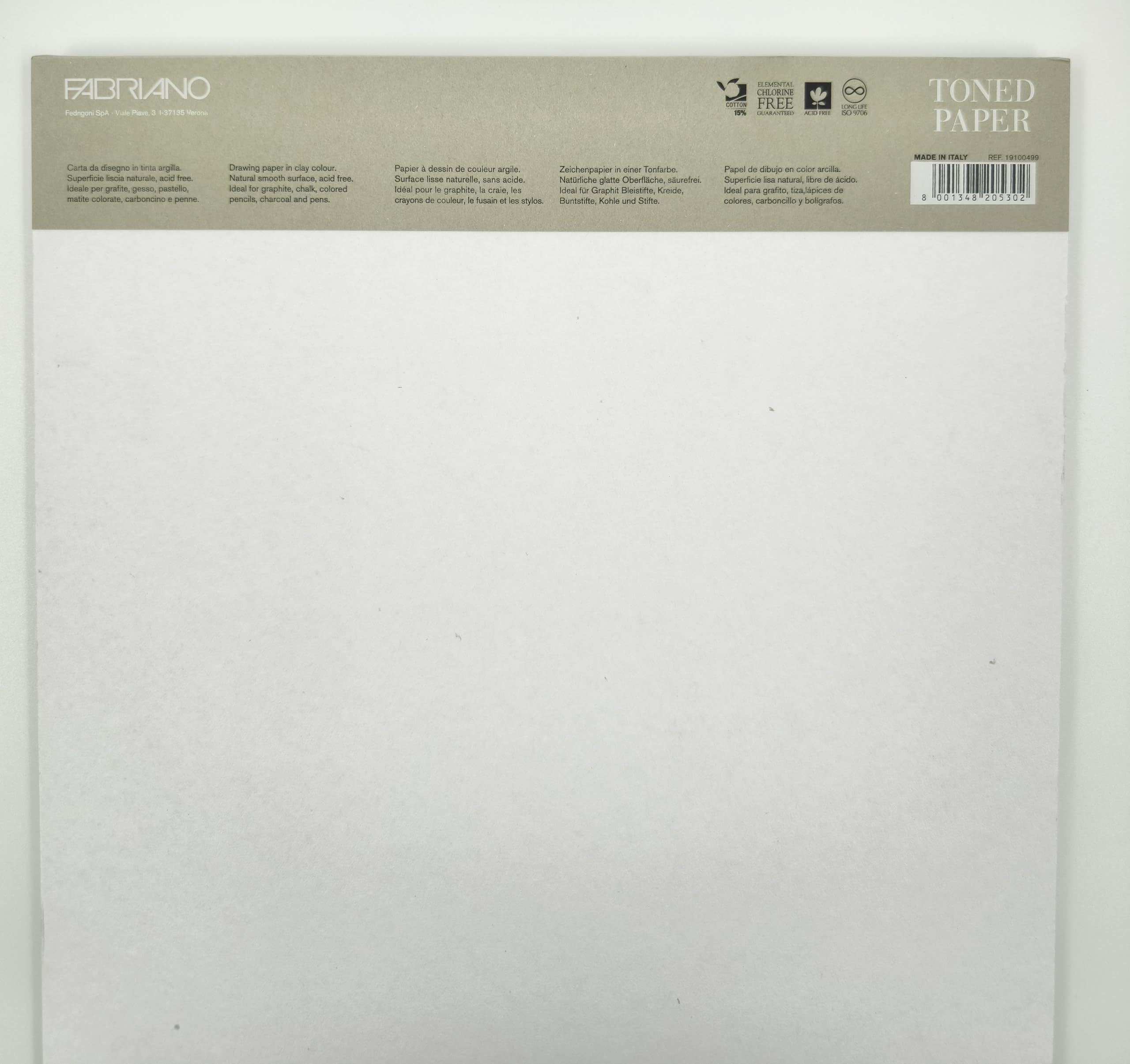 Fabriano Toned Paper Pad Clay, rozmiar - A3, 120 g/m² (zawiera 50 arkuszy)