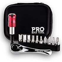 Set di chiavi a cricchetto multiuso mini. Utensili multifunzione per la riparazione di mountain bike e bici da strada. Utensile multiuso tascabile per la tua bicicletta.