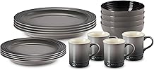 Le Creuset Stoneware Dinnerware Set, 16 pc., Oyster