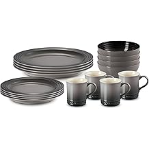 Le Creuset Stoneware Dinnerware Set, 16 pc., Oyster