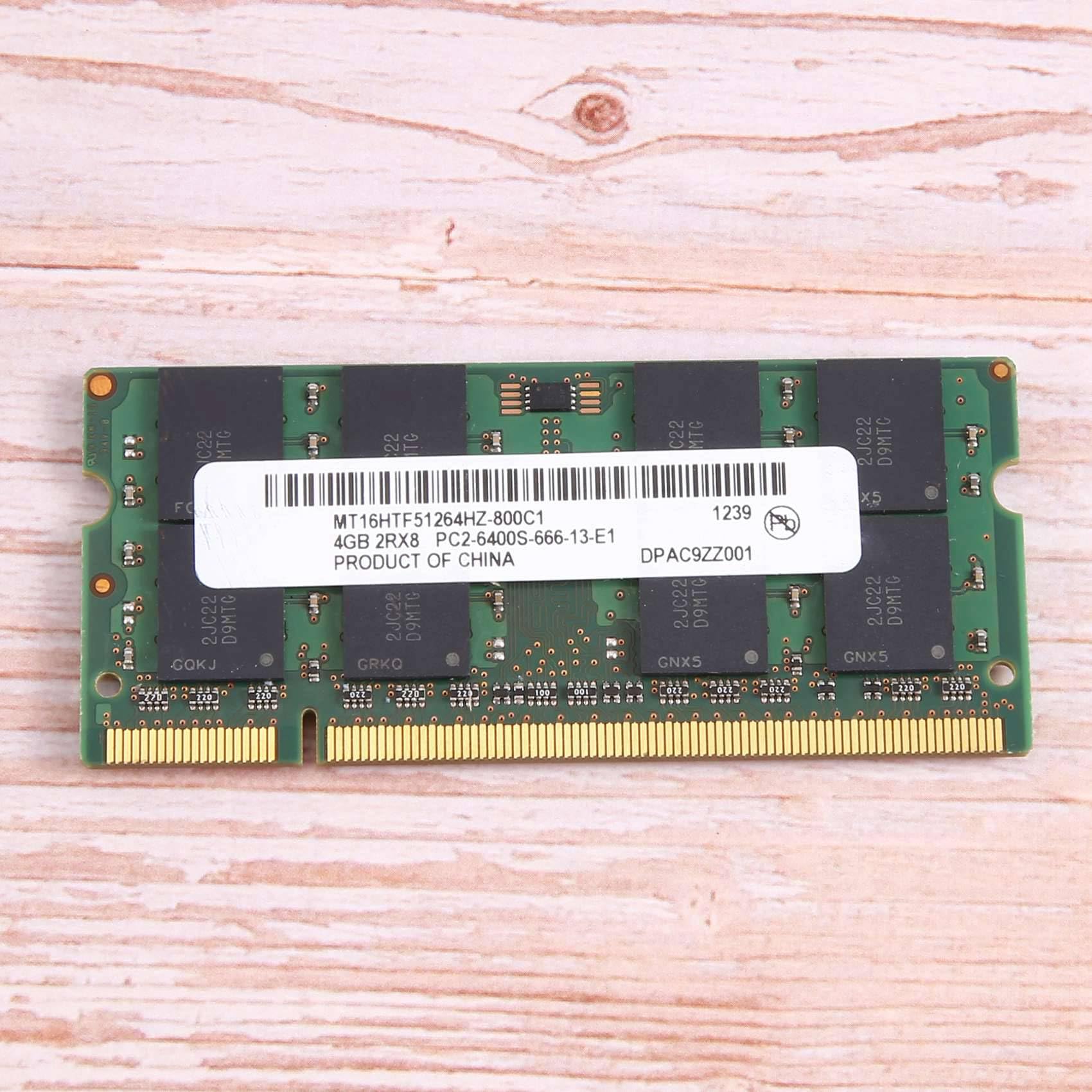 Per MT DDR2 4GB 800Mhz RAM PC2 6400S 16 chip 2RX8 1.8V 200 pin SODIMM per memoria del computer portatile Facile da installare Facile da usare