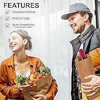 Vista 5 de MT Products Bolsas de vino Kraft de 3.75 x 2.25 x 11.5 pulgadas, bolsas de papel desechables para regalo, paquete de 100