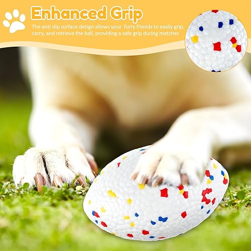 Miniatura 3 de FALESOUL Pelotas de 5.5 pulgadas para perros, bolas duraderas para perros, masticadores agresivos para buscar, juguetes para perros súper
