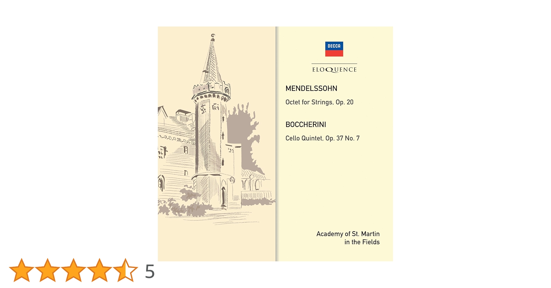 Amazon.co.jp: Mendelssohn: Octet / Boccherini: QNT No 7: ミュージック