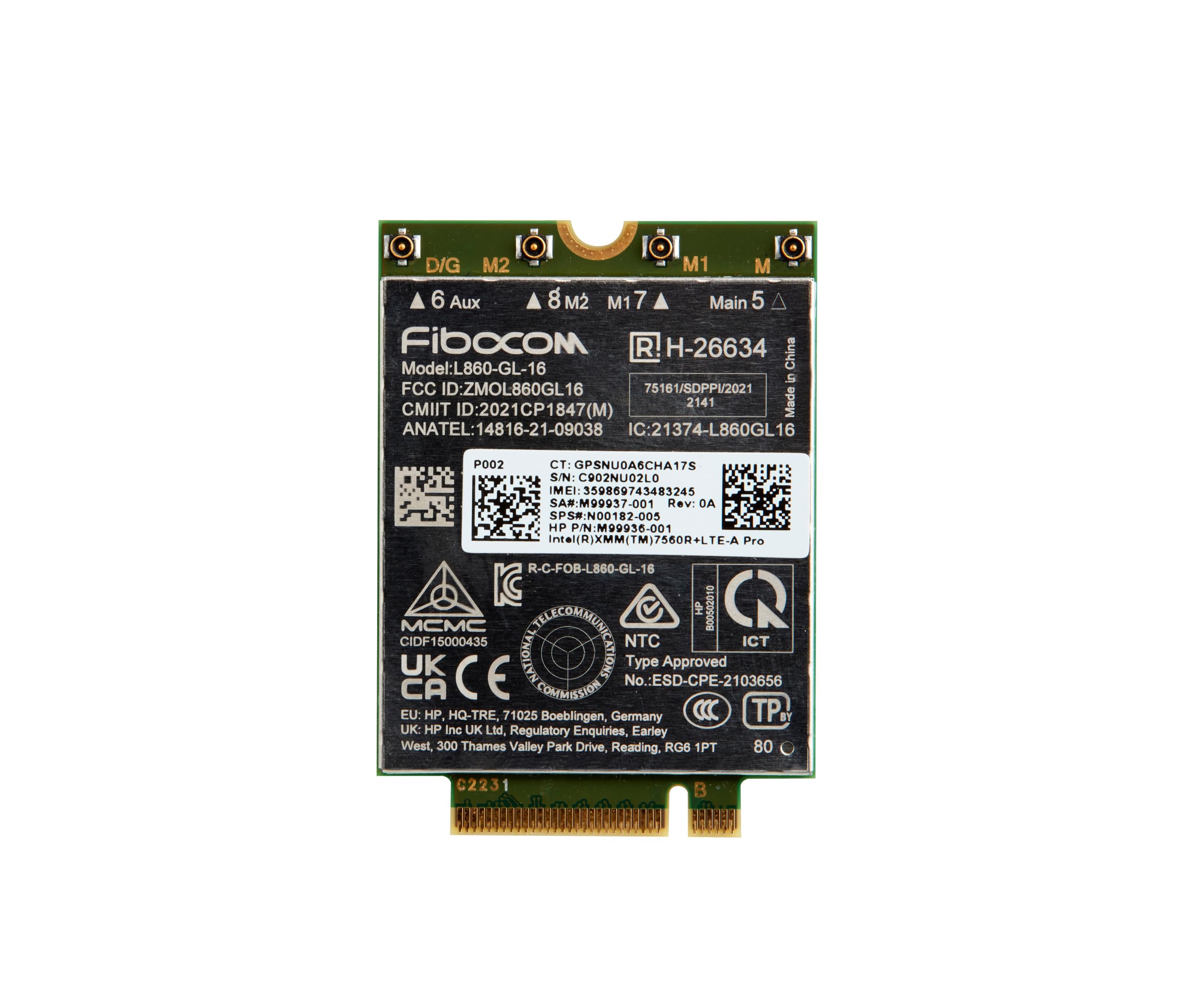 HP Xmm 7560 R+ LTE-Advanced Pro Wwan, W128564661 (Wwan)