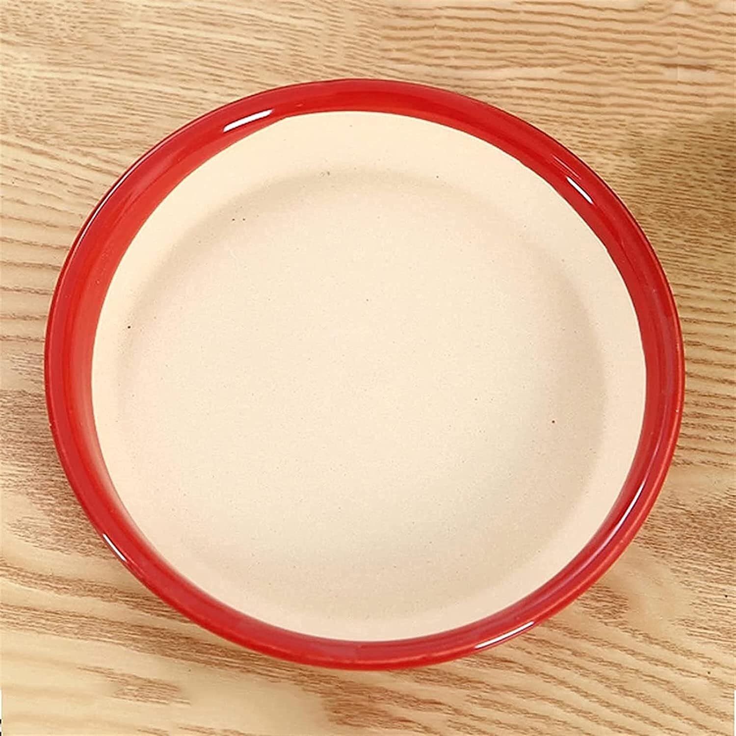 Czerwona ceramiczna prosta doniczka, duże sukulenty Kwiaty zielone rośliny Pojemnik Krajobraz Doniczka, rośliny domowe Wewnątrz Na zewnątrz Parapet Dekoracja ogrodnicza Prezent (Rozmiar: 24 * 19 cm) (