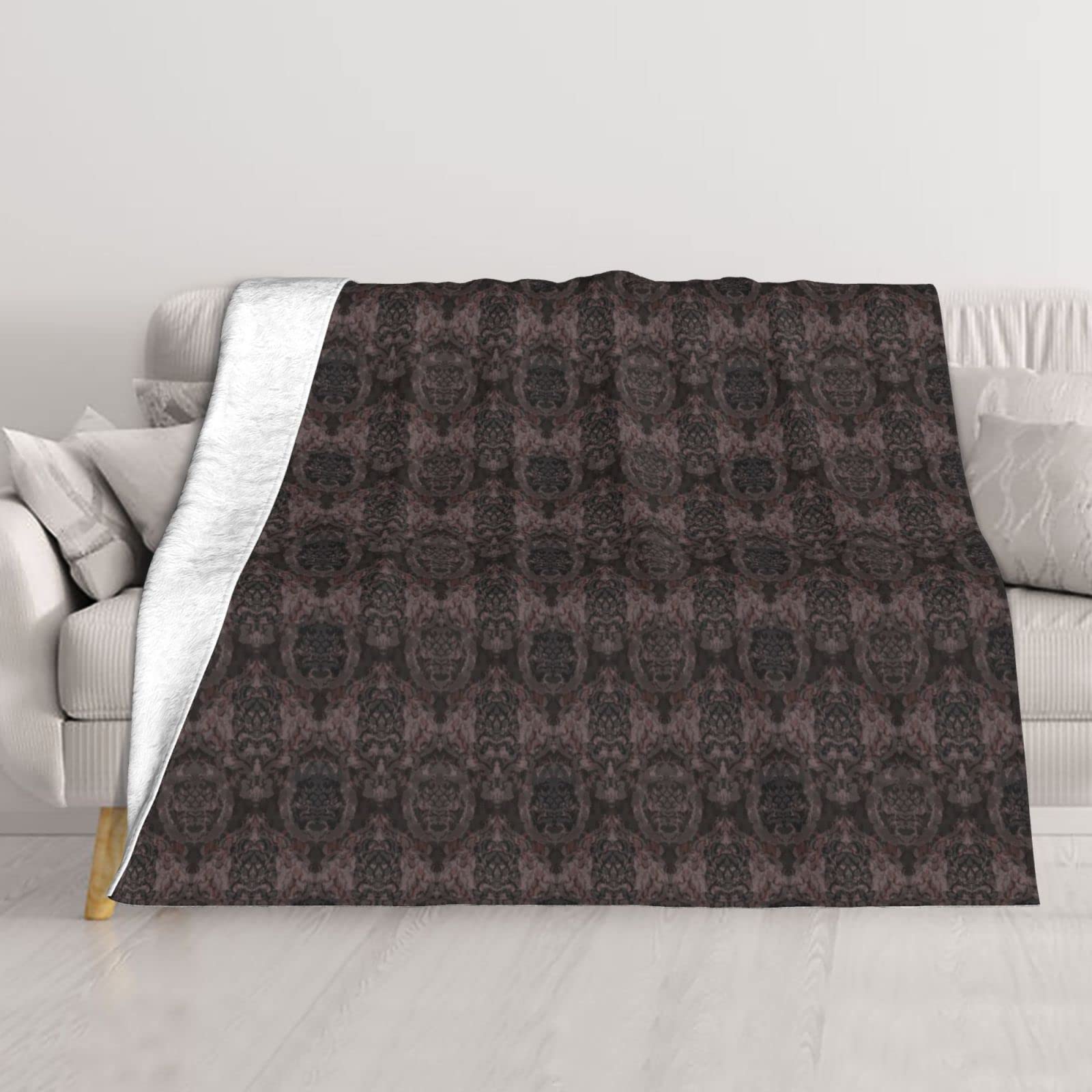 Couverture pour lit et camping BAFAFA style gothique avec protection thermique légère