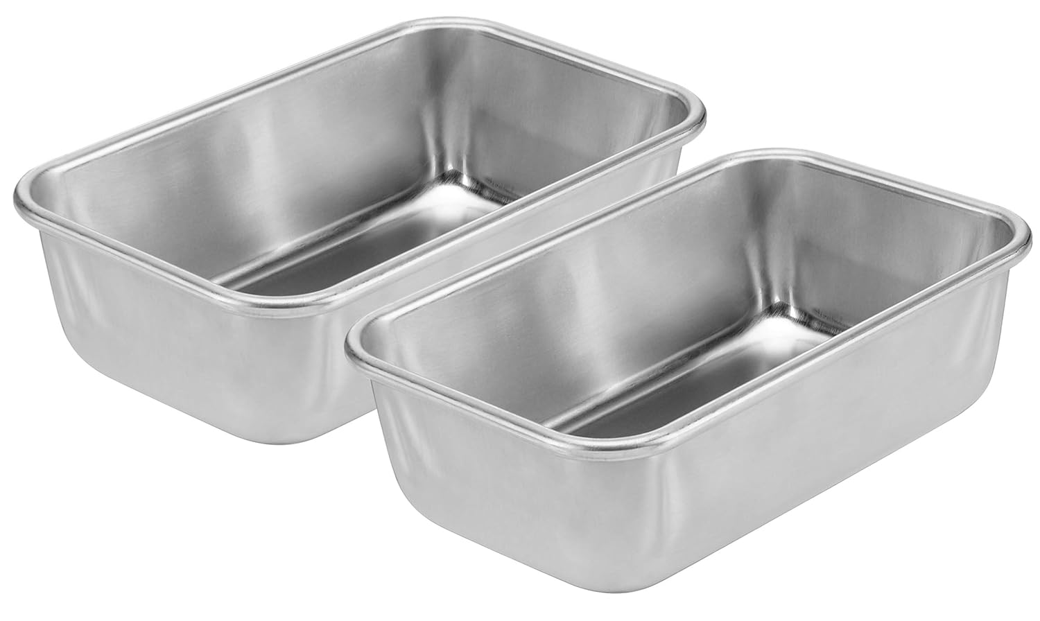 Aluminum Bread Loaf Pan, 1.5 lb Loaf, Pack of 2