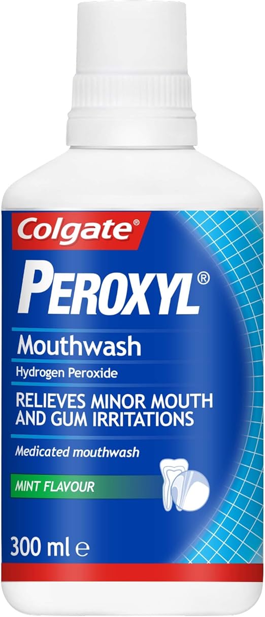 Colgate Peroxyl Medicated Alcohol Free Mouthwash 300 ml, Oral