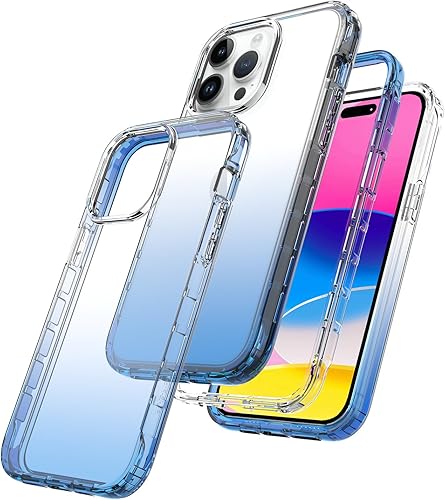 Miniatura 8 de HAII Funda transparente para iPhone 15 Pro Max, delgada, de cristal, a prueba de golpes, funda protectora para iPhone 15 Pro Max de 6.7 pulgadas