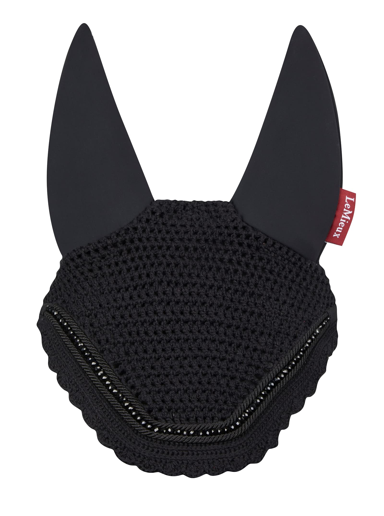 Diamante Acoustic Ear Bonnet Black Large