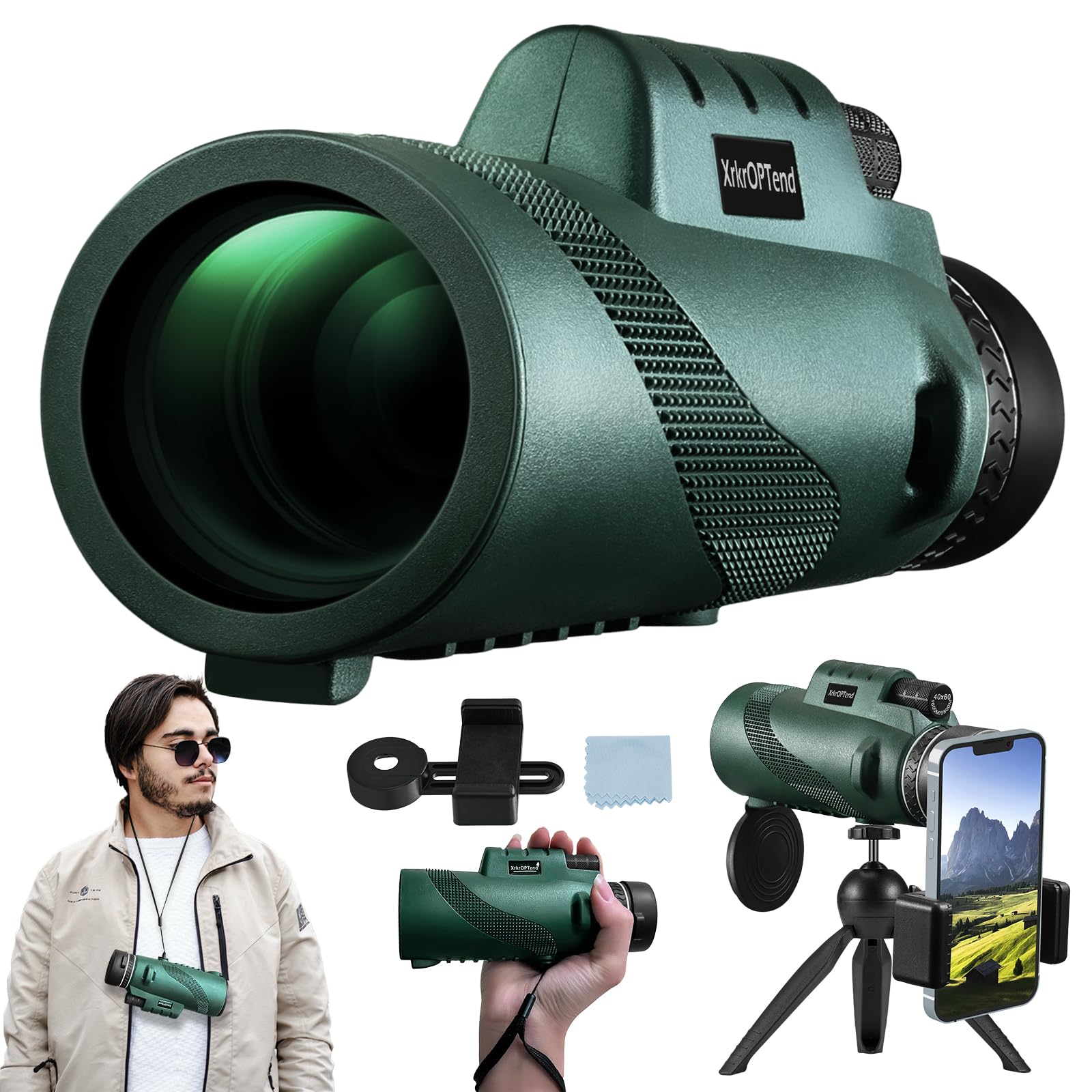 Amazon.com : 2024 40x60 High Powered Monocular Telescope with