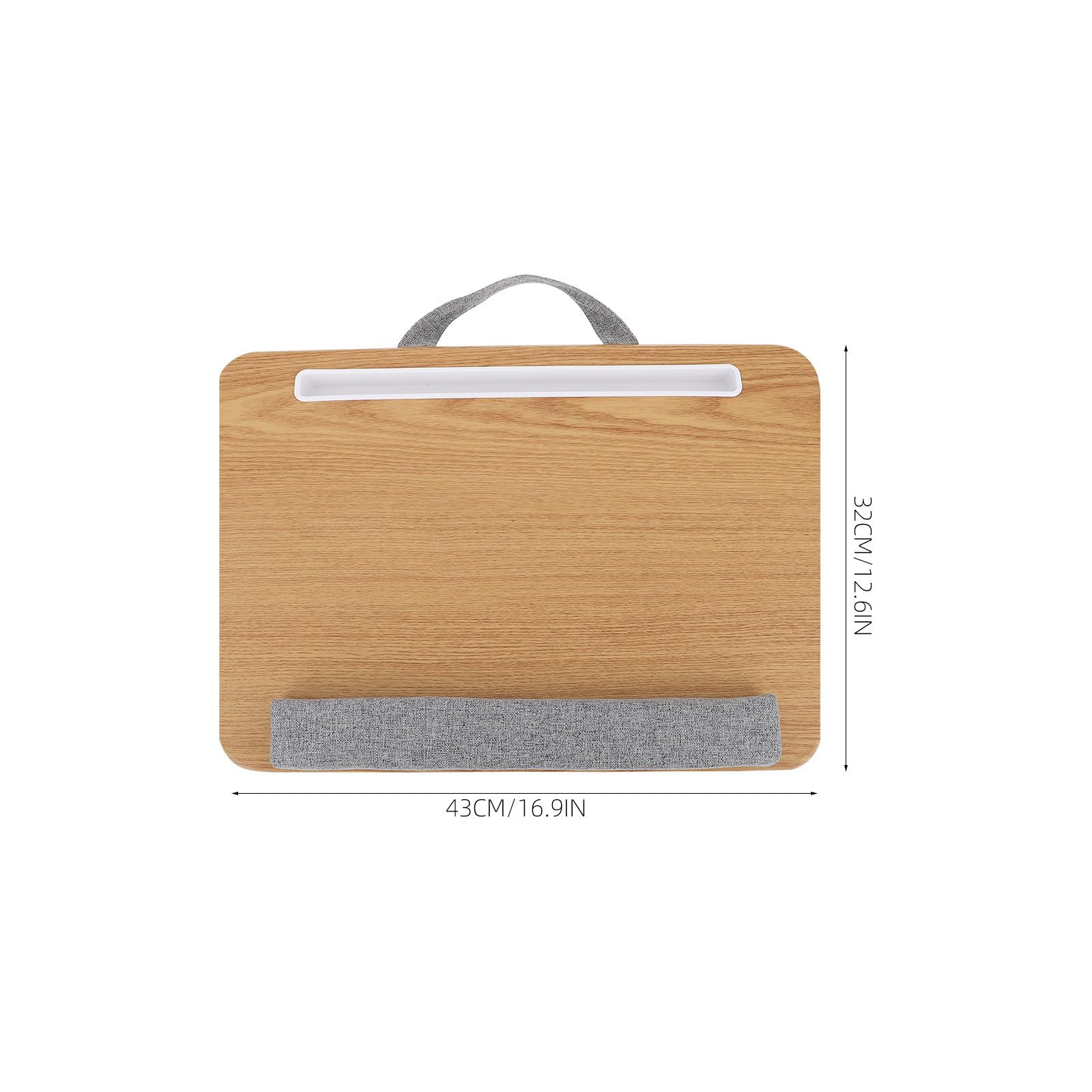 Support Bureau Pliable pour Ordinateur Portable Coussin Ergonomique Kaki, Table D’Écriture Portable Stable pour Lit et Canapé, Bureau pour Étudiants et Travail à Domicile, 1 Pièce
