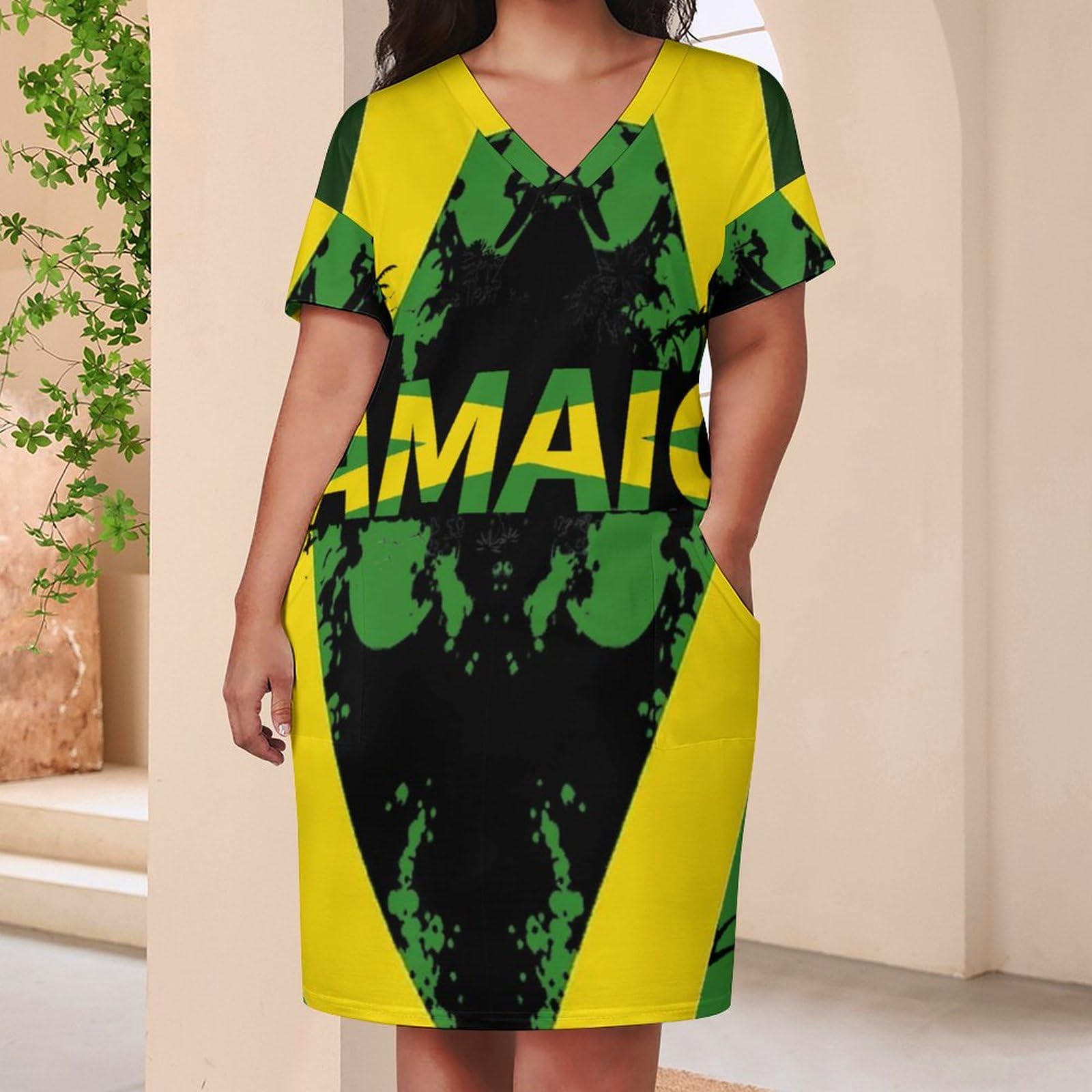 jamaican t shirt dress Jamaica Flag
