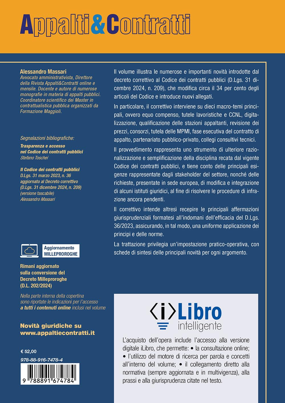 Gli appalti pubblici 2025 dopo il decreto correttivo - Commento alle novità introdotte dal D.Lgs. 31.12.2024, n. 209