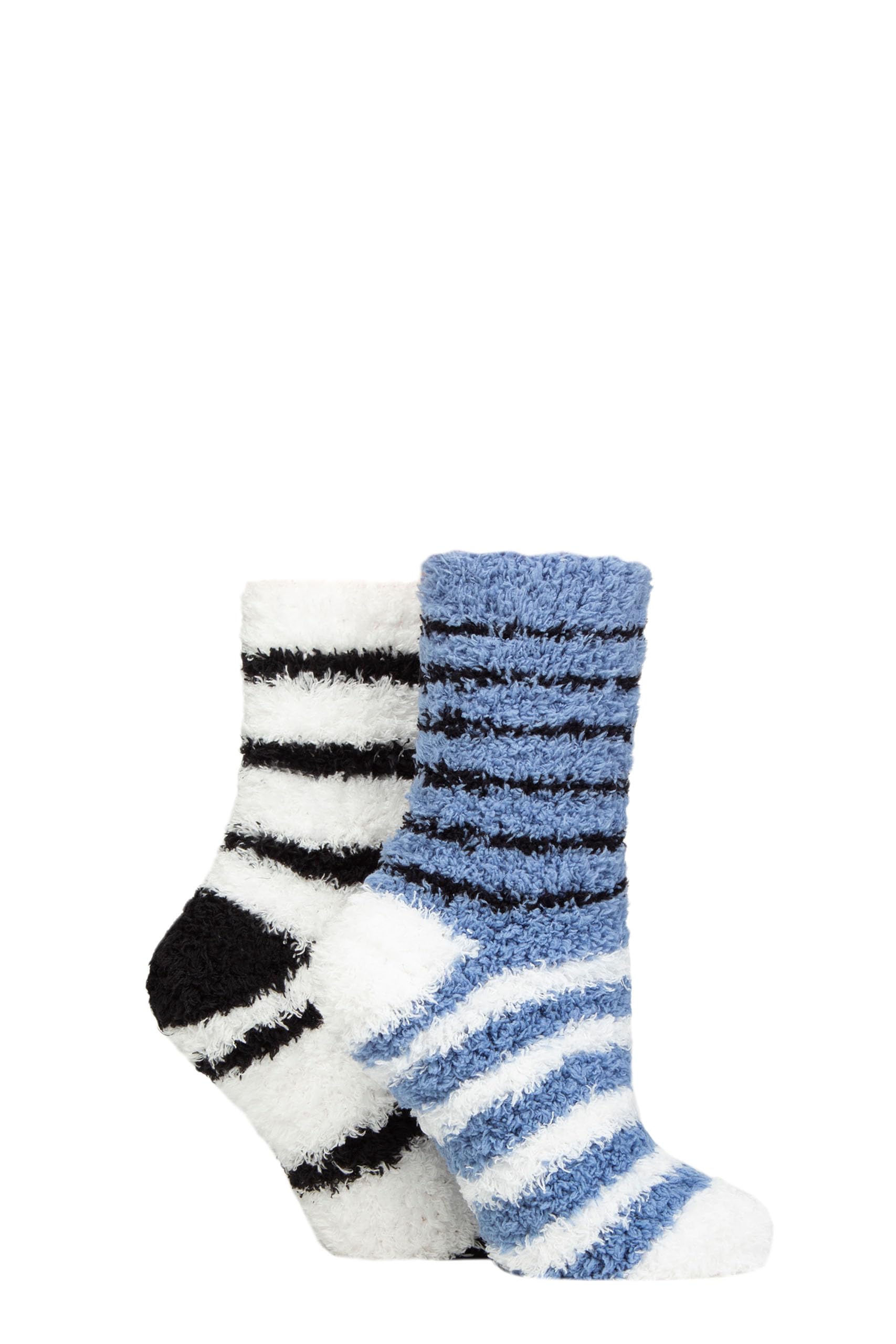 Sockshop Women's Moonlight Blue Soft, Fluffy And Cosy Leisure Socks In A 2 Pair Multipack Winter Christmas Size 4-8 (Moonlight Blue)