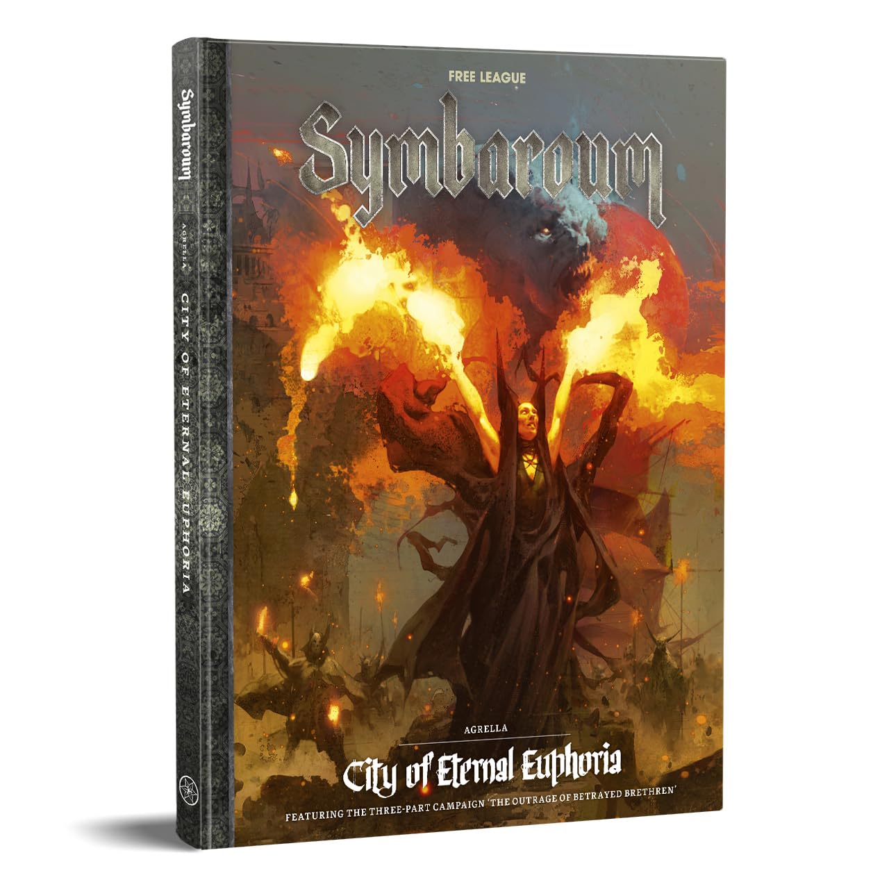 Free League Symbaroum Agrella - City of Eternal Euphoria Campaign Book with Maps, Adventures, and Hidden Plots (Standard Edition, 14+)