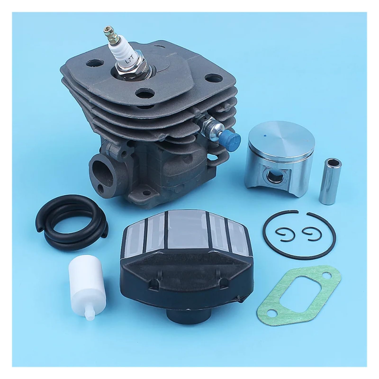 Kit de línea de Gas de Filtro de Combustible y Aire de pistón cilíndrico for Motosierra CS 2159 CS 2156 CS2159 CS2156 EPA, Puerto de Gran Cilindro de 47mm