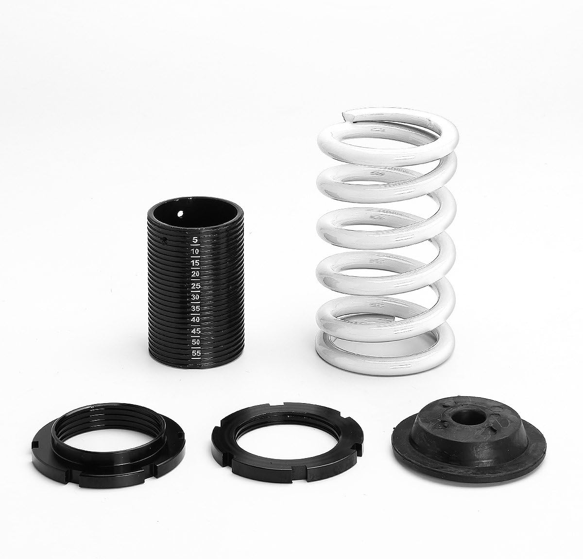DNA MOTORING 4PCS Suspension Coilover Sleeves Spring Kit Compatible with 88-00 Civic / 93-97 Civic Del Sol / 88-91 CRX / 90-01 Integra, White, COIL-HC88-T44-WH
