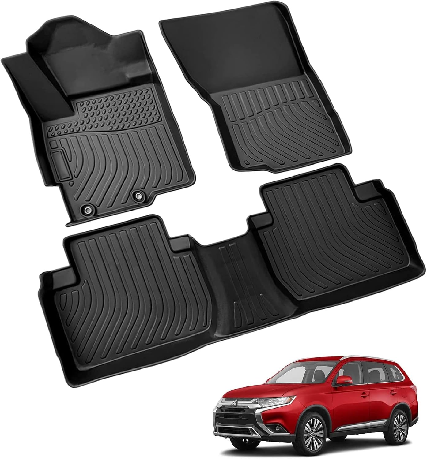 Landrol Car Floor Mats Replacement for Mitsubishi Outlander 5 Seats 20142022 Custom