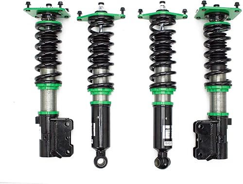 Rev9 R9-HS2-029 Hyper-Street II Kit de bajada de suspensión de coilover, amortiguador monotubo con ajuste de rebote de 32 clics, longitud completa