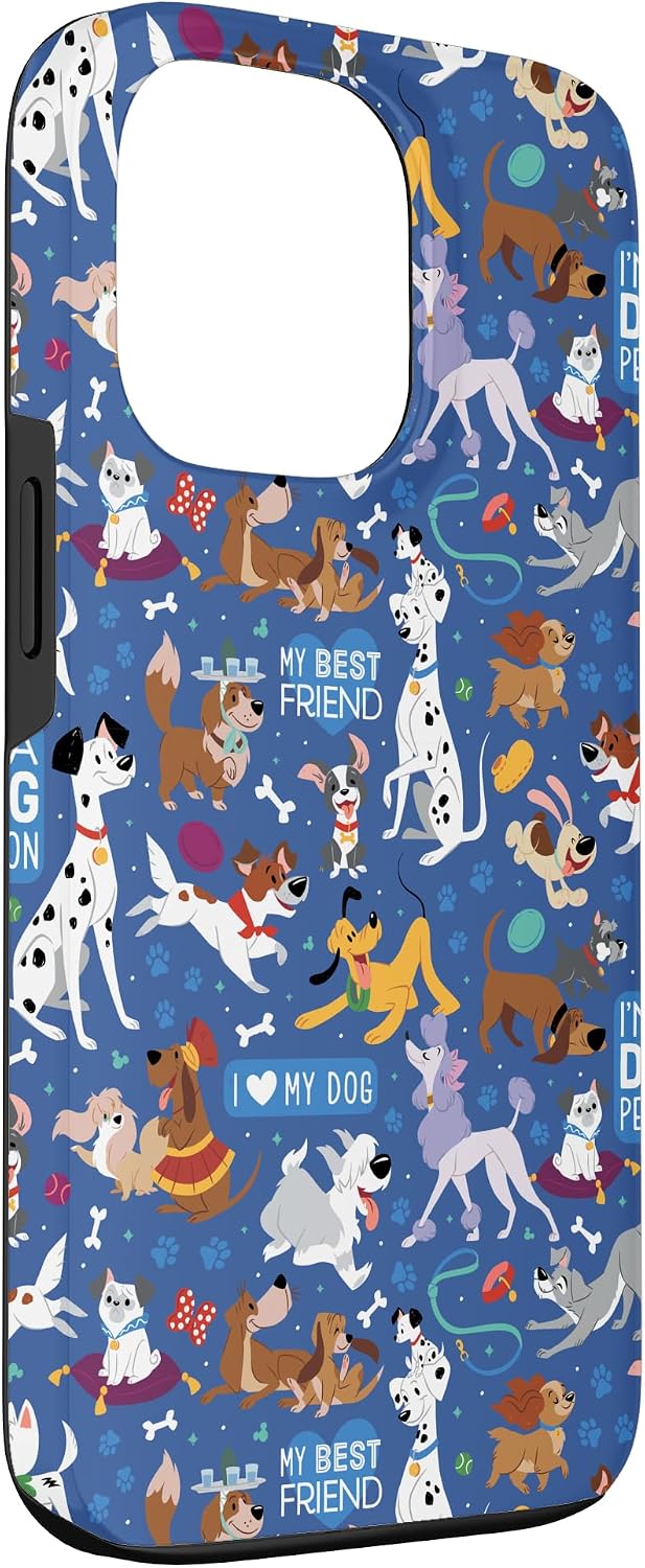 Disney Dogs I Love My Dog Blue Case for iPhone 13 Pro