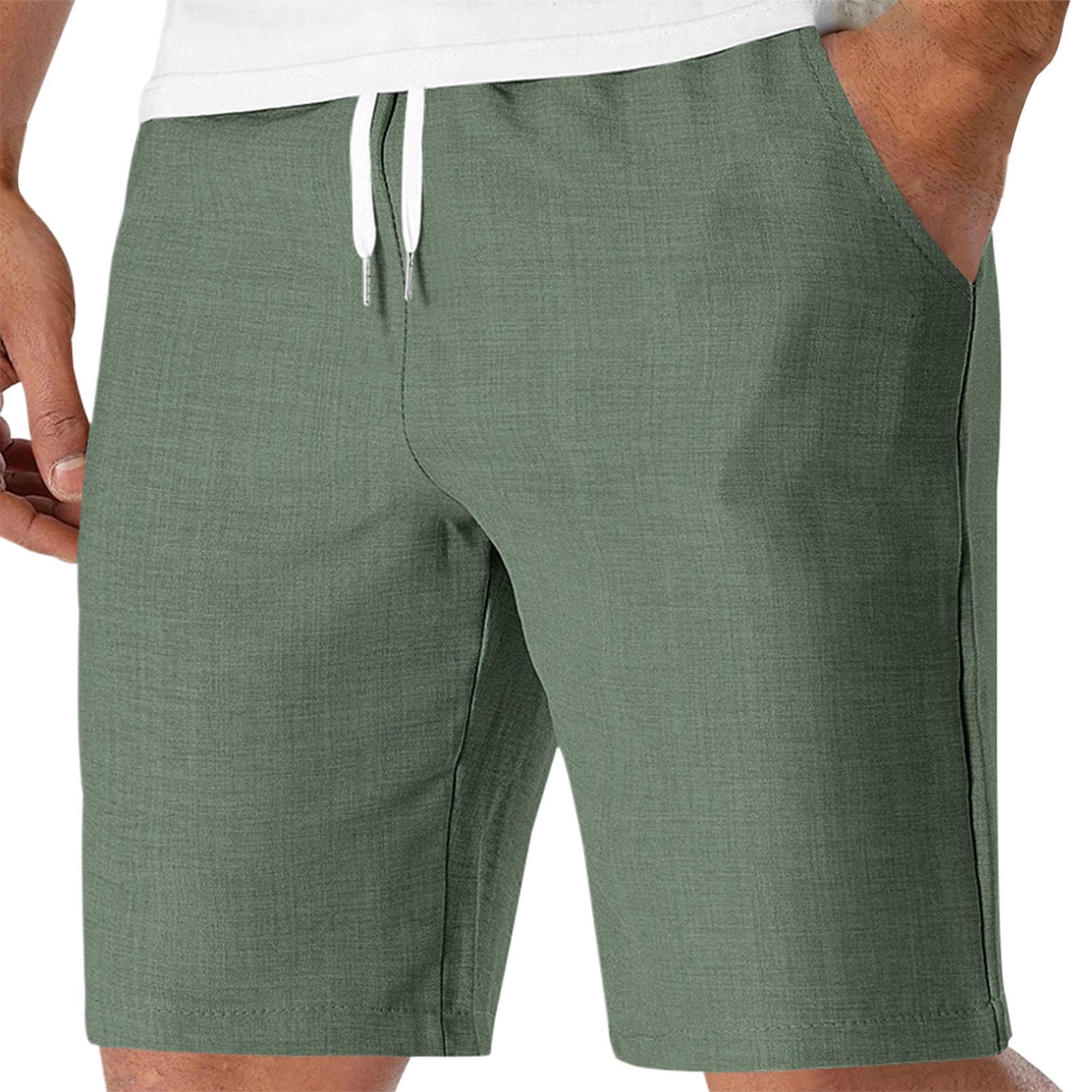 Pantaloncini da uomo, lunghezza al ginocchio, estivi, chino, traspiranti