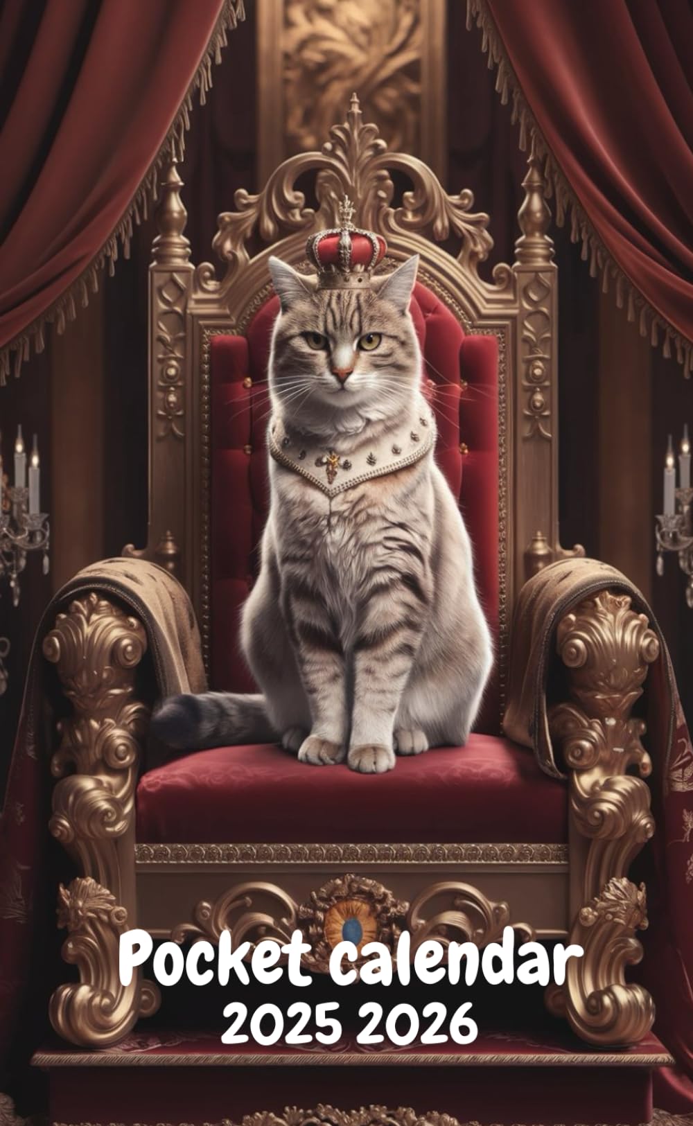 lokaiPocket calendar 2025-2026 cat: Small Size 2 Years Organizer For Purse, Navigate Through 2 Years from January 2025 to December 2026