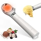 Heated Ice Cream Scoop Rechargeable&comma; Waterproof Electric Ice Cream Scoop for Hard Ice Cream&comma; Rechargeable with LED Display&comma; Heats to 158°F for Dessert Shops&comma; Homes Kitchen Gadgets