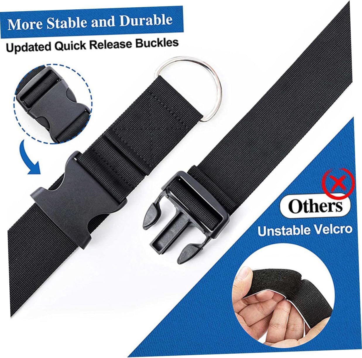 VILLCASE 2pcs Adjustable Garage Wall Storage Straps Multi-use Hanging Organizers for Camping Chairs and Tools with Sturdy Wall-mount Design