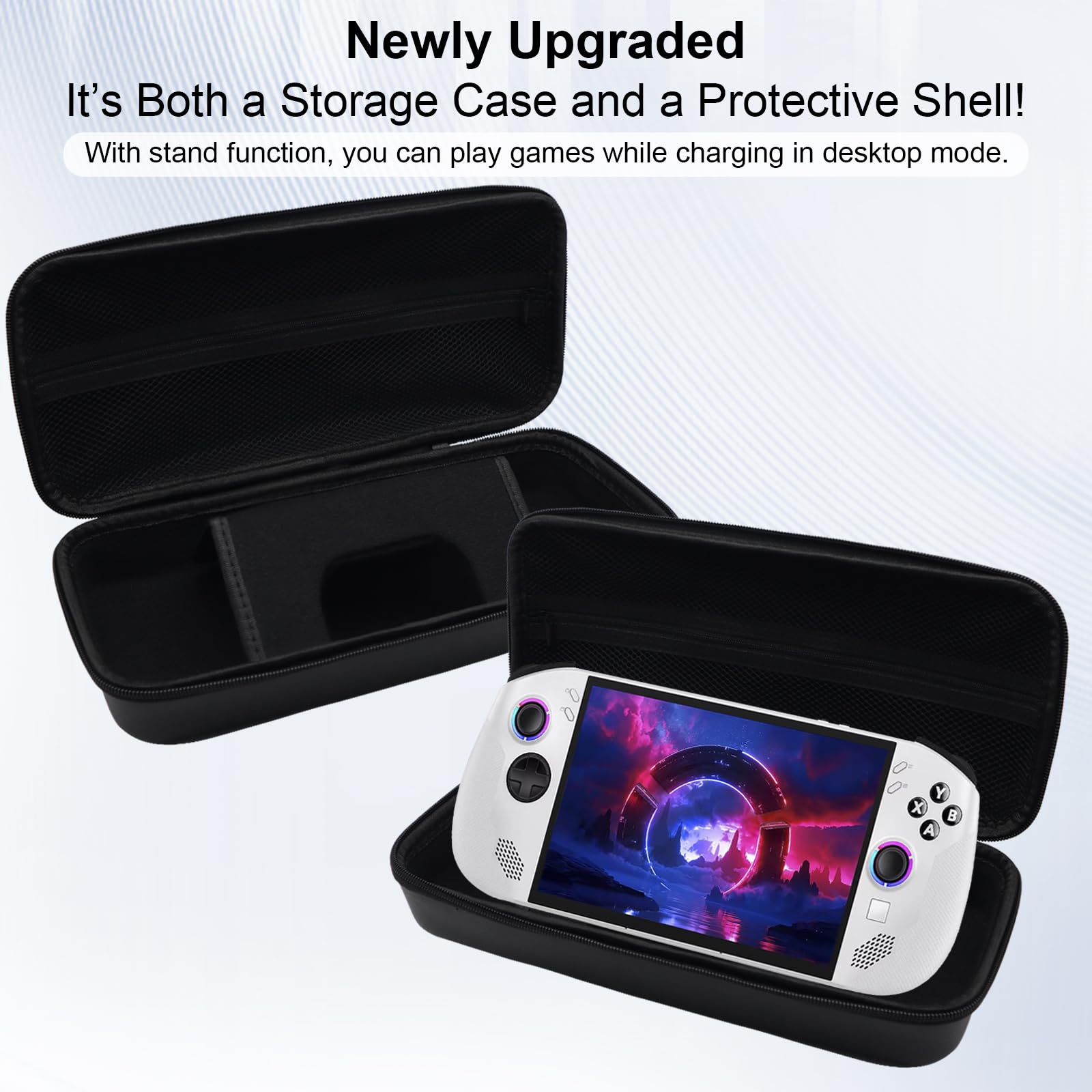 Funda de transporte para Lenovo Legion Go S, carcasa rígida de EVA a prueba de golpes con protección resistente al agua, ajuste personalizado para consola de mano Legion Go y accesorios, diseño