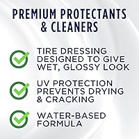 Vista 3 de 303 Products Brillo y protector de neumáticos de alto brillo, fórmula a base de agua de larga duración, dura semanas, sin siliconas nocivas, dura