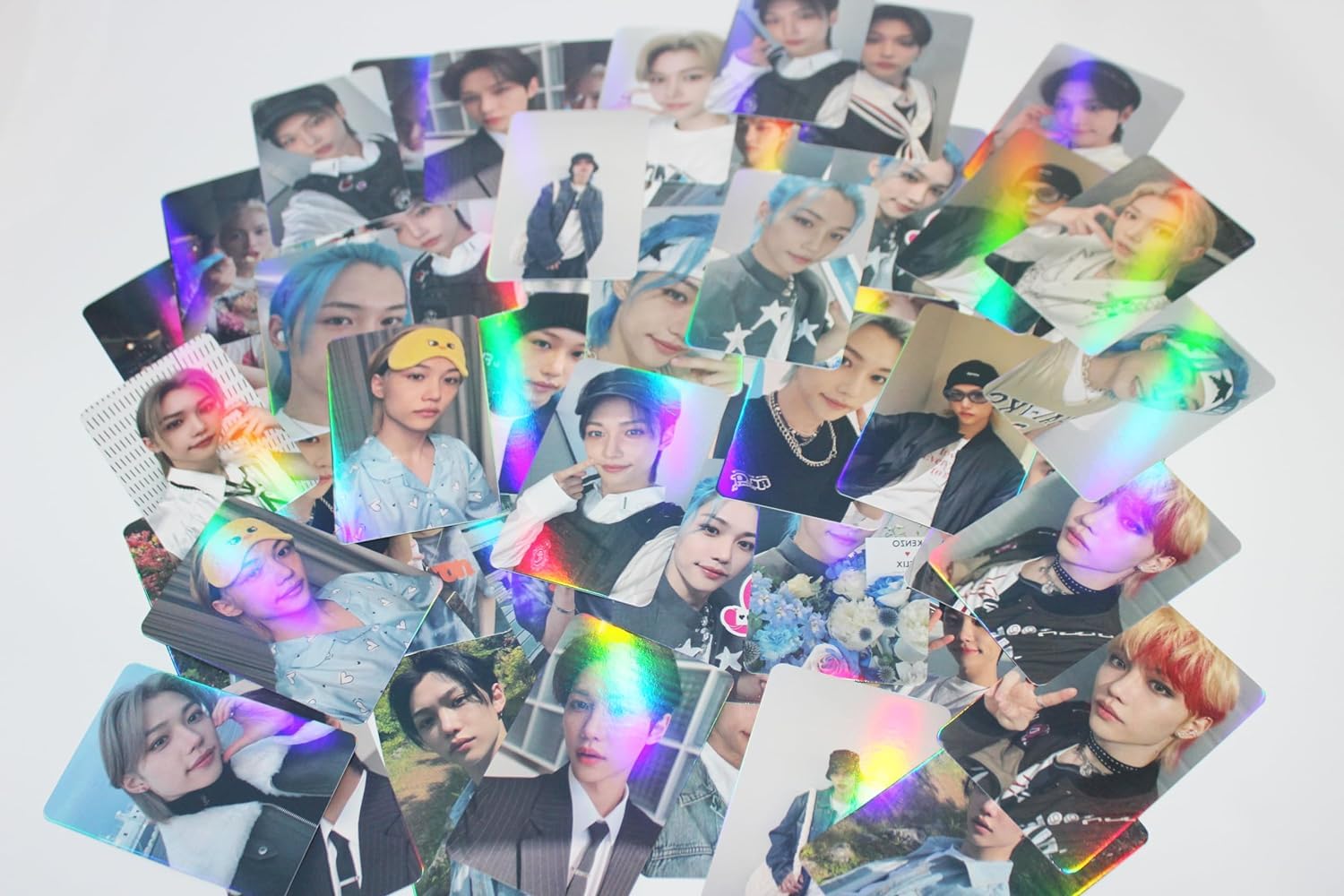 Stray Kids Felix Photocard Laser New Album Carta Mini Photo Card Mini Poster Fan Caedeu (Felix-1)