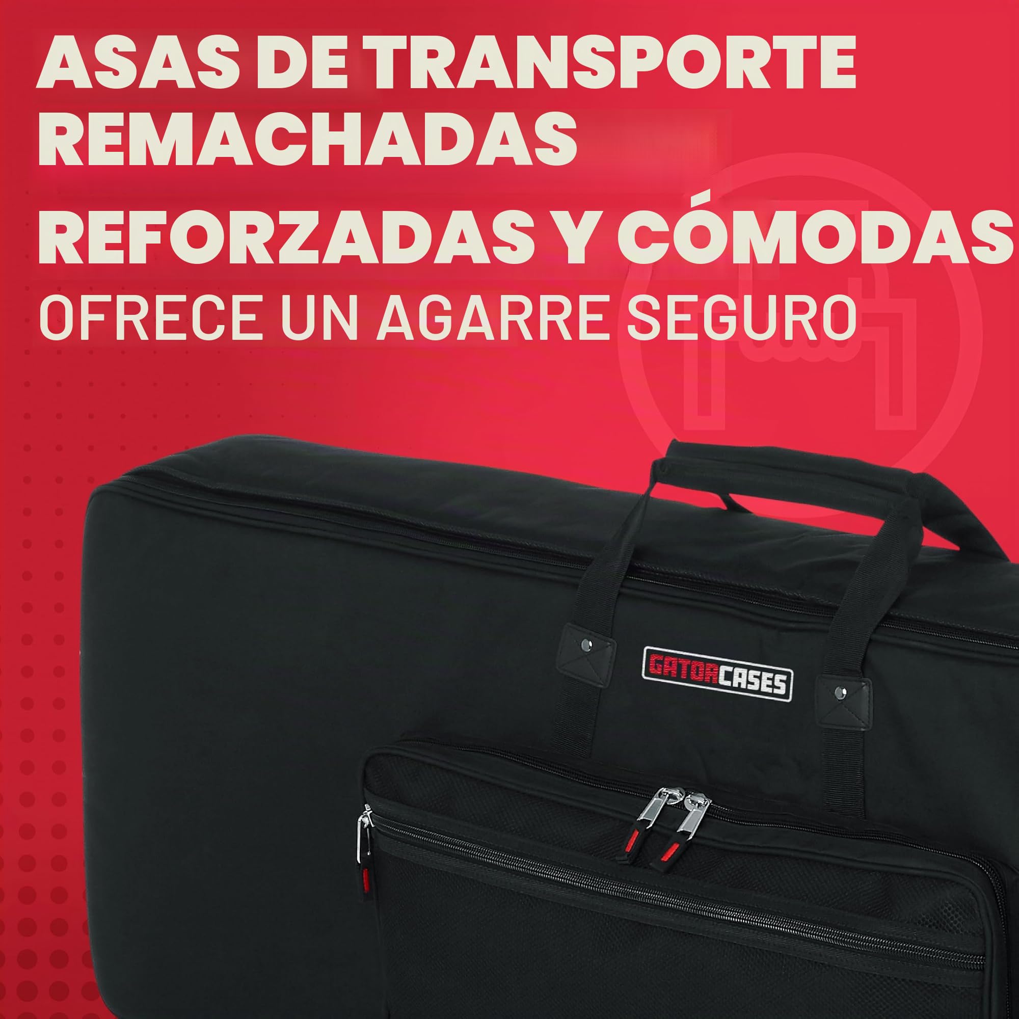 Gator Cases Funda Gig Bag Acolchada para Teclado, Se Adapta a Teclados de 61 Notas; (GKB-61)
