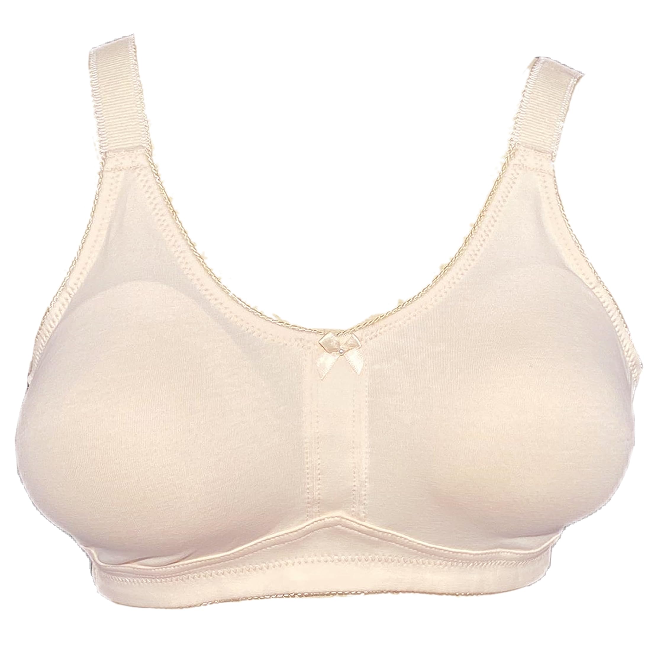 BIMEI Reggiseno per mastectomia con tasche per protesi mammaria senza ferretto reggiseno per tutti i giorni taglie forti - F22