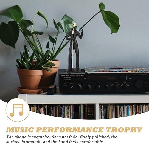 Miniatura 4 de ARTIBETTER Figura decorativa de banda Trofeo Arte Músico Estatuilla Abstracta Moderna Escultura Banda Modelo Adornment Músico Estatua Decoración