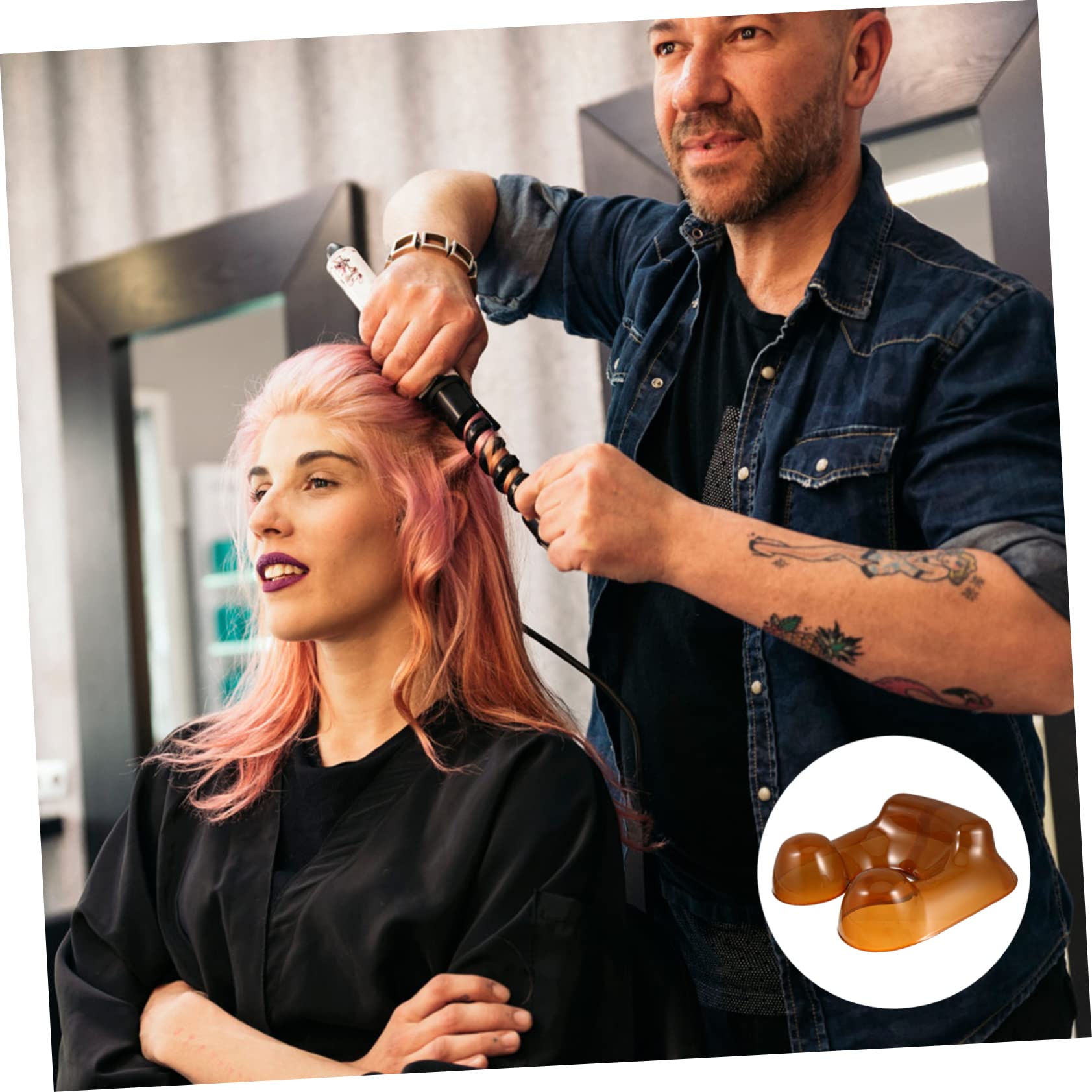 OUNONA Récipient à Shampoing en PVC pour Bac Teinture, Plateau de Lavage Cheveux, Plateau pour Cou de Cheveux, Protège Vêtements