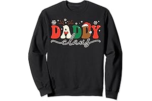 Daddy Claus Santa Matching Xmas Groovy Sweatshirt