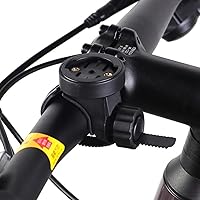 Vista 7 de Soporte delantero para computadora de bicicleta, soporte de manillar ajustable para computadoras de ciclismo, luces de ajuste universal para barras