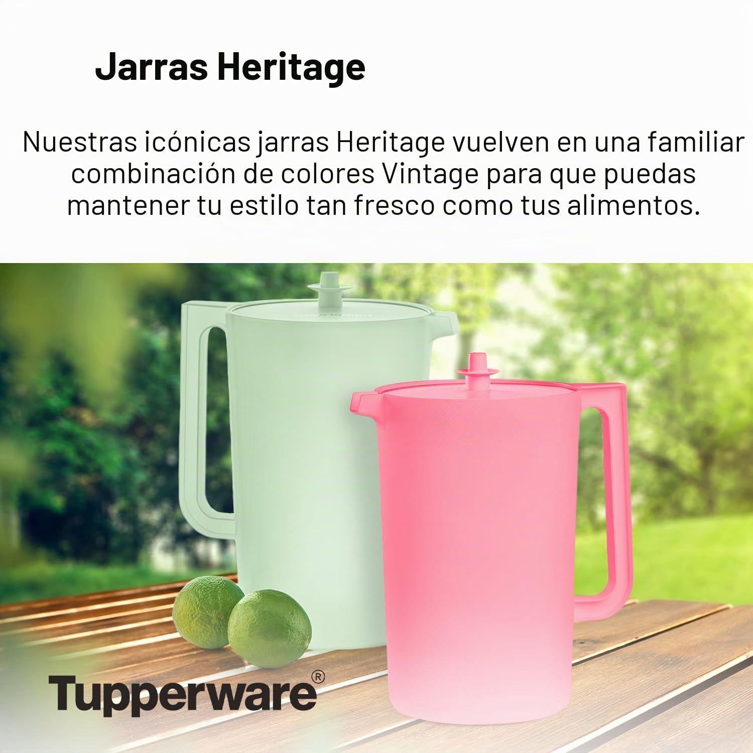 Tupperware Heritage - Jarra de 1 galón en caramelo suave, apta para lavavajillas y sin BPA