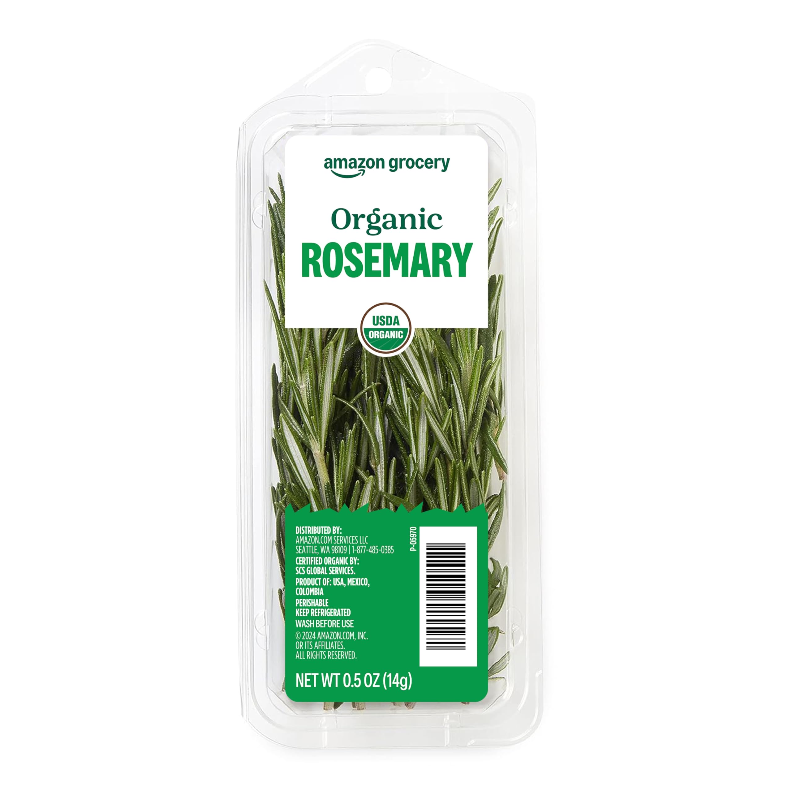 Amazon.com: Amazon Grocery, Organic Rosemary, 0.5 Oz : Everything Else