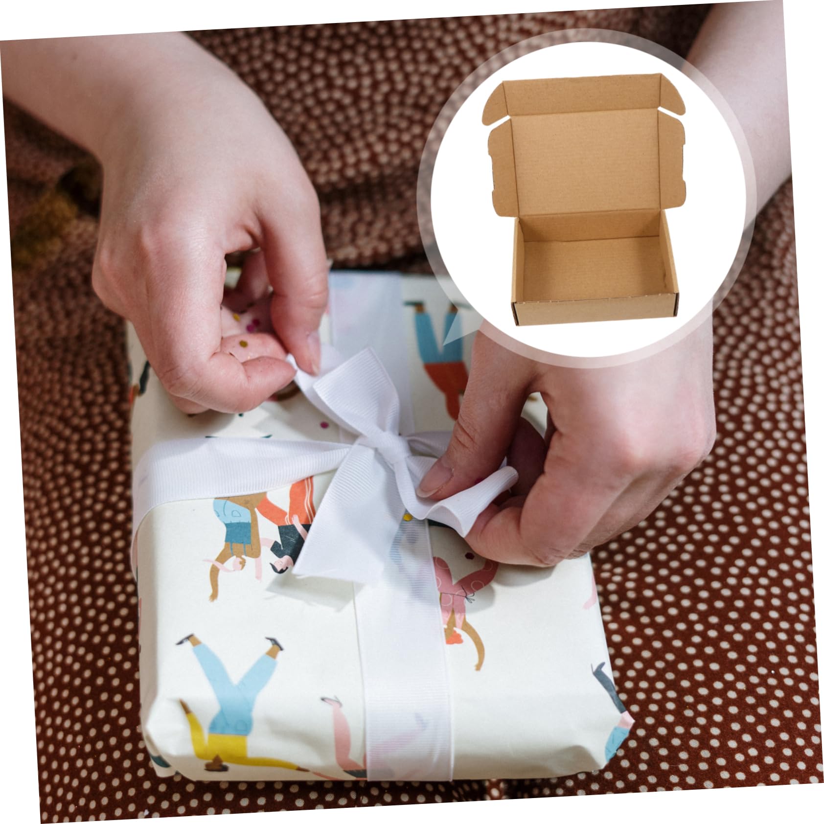 Alipis Cajas De Embalaje De 50 Piezas Caja De Papel Kraft Caja De Almacenamiento Blanca Caja De Papel De Regalo Conjunto De Cajas De Embalaje Caja De Cartón Corrugado Embalaje De Cajas