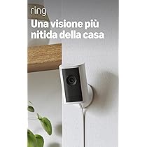 Ring videocamera interna Plus (Indoor Camera Plus, ultimo modello) | Videocamera plug-in | Retinal 2K, zoom 4x, copriobiettivo manuale | Prova gratuita di 30 giorni del piano d’abbonamento Ring